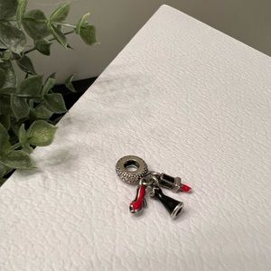 Pandora Glamour Trio Dangle Charm, Mixed Enamel & Clear Cubic Zirconia